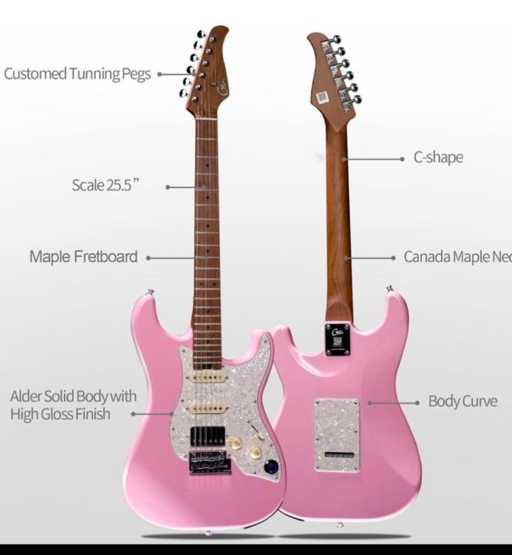 Pink Electric Guitar NEW