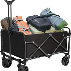 BRAND NEW Foldable Collapsible Wagon Cart 230LBS Large Capacity Utility Cart with Wheels