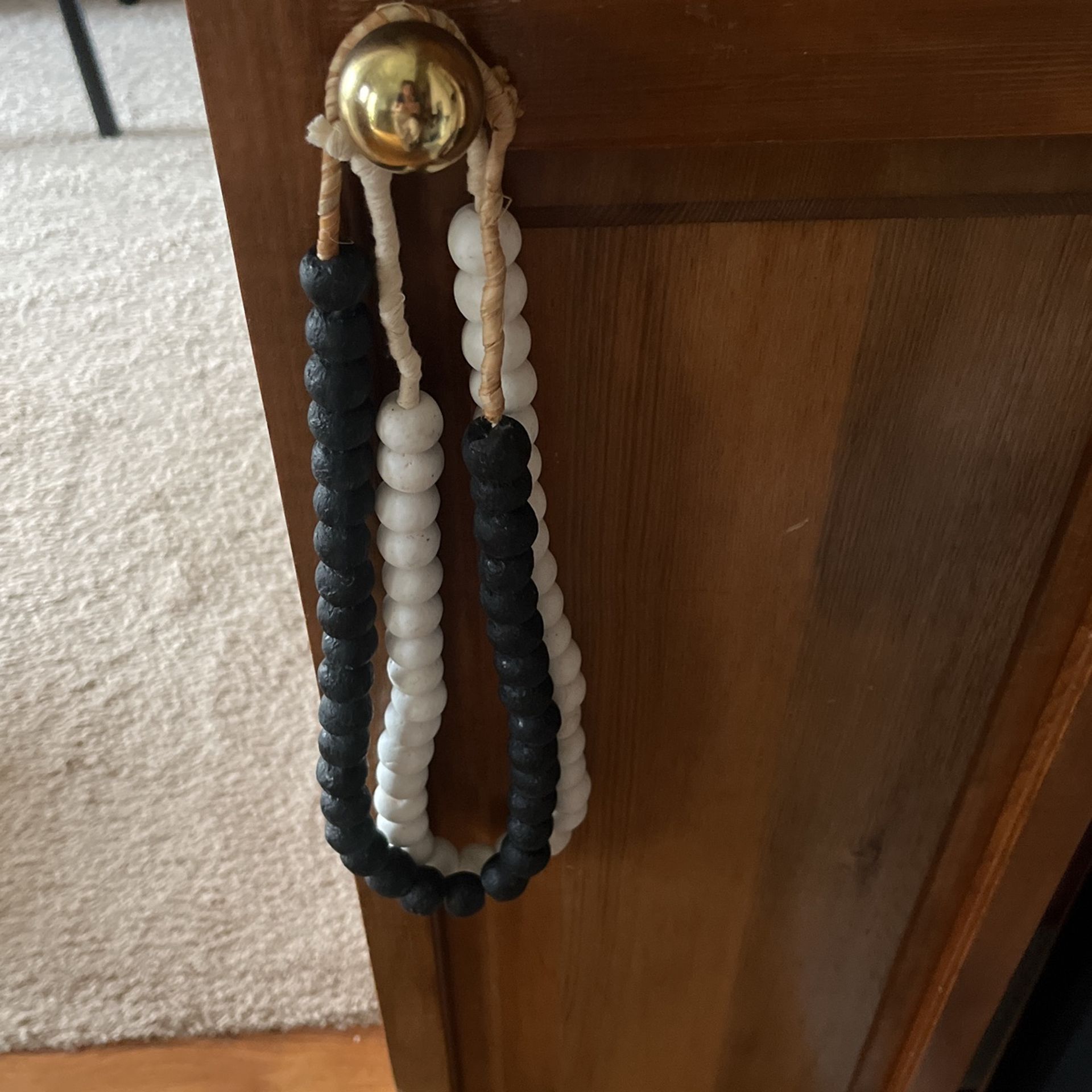 Black And White Beaded Rope