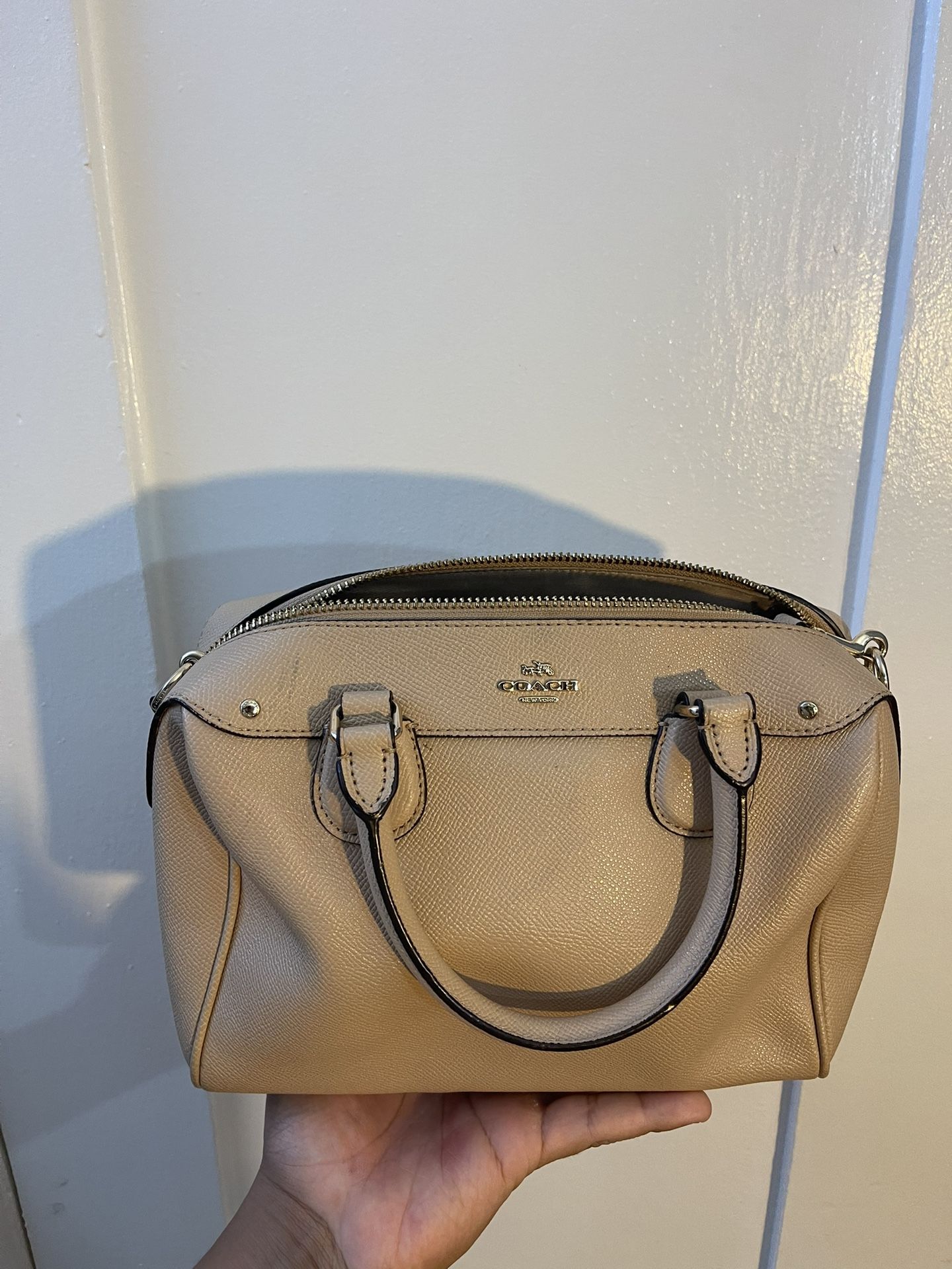 Coach Bennett Satchel Crossbody in Tan Leather