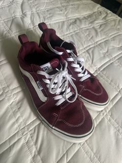 Burgundy Vans mens