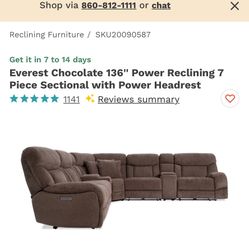 Power Reclining Sectional 