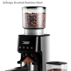 Coffee Grinder Electric for Espresso with Precision Electronic Timer