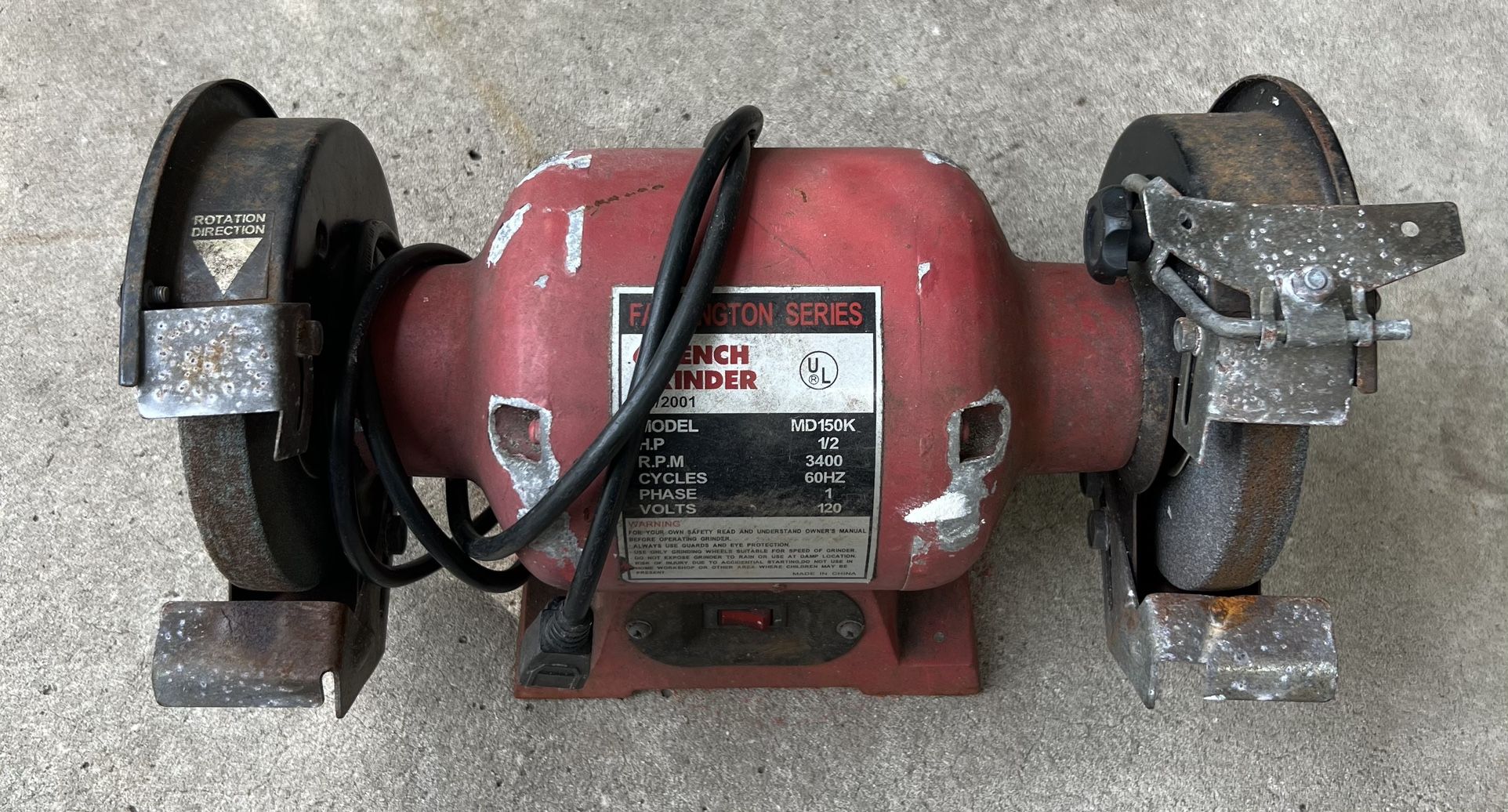 Farmington 6” Bench Grinder