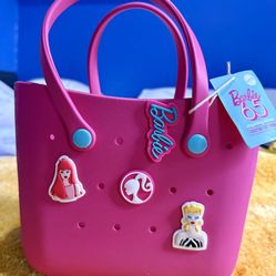 Girls Mini Tote Bag Barbie Pink 65th Anniversary 