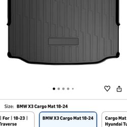 2018-2024  BMW X3 Trunk Cargo mat