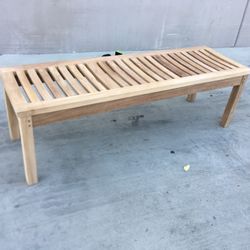 New 5’ Teak Outdoor Bench