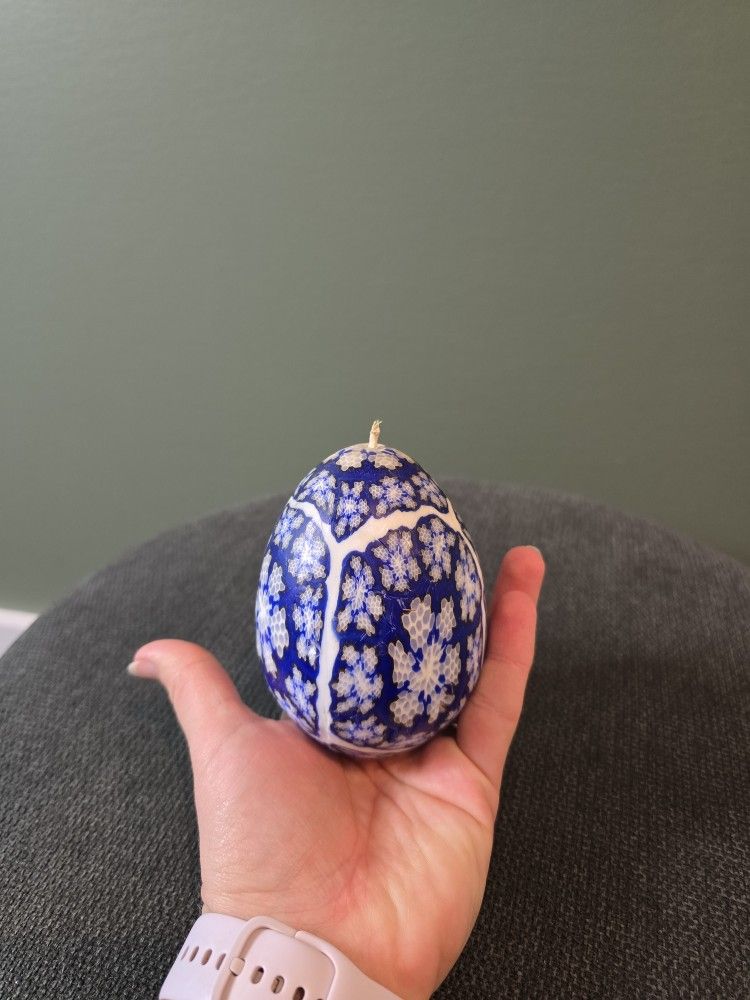 San Francisco Candle Co. Stone Bluegate Egg Candle