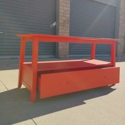 Red Hall Bench/ Console 