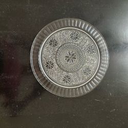 Glass Cake Plate 