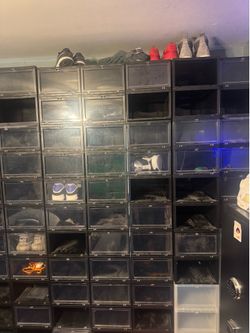 Shoe boxes from container store