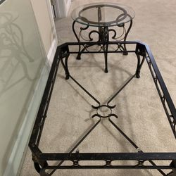 Glass Top Center and End Tables