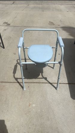 3-in-1 Folding Steel Commode