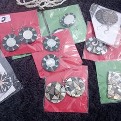 Mosaic Abalone Earrings