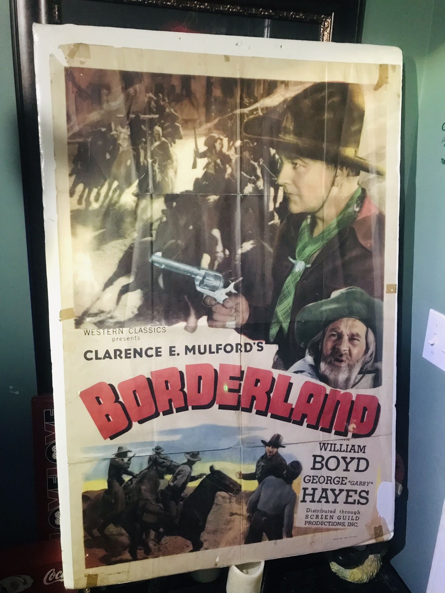 Original 1937 Borderland Film Poster