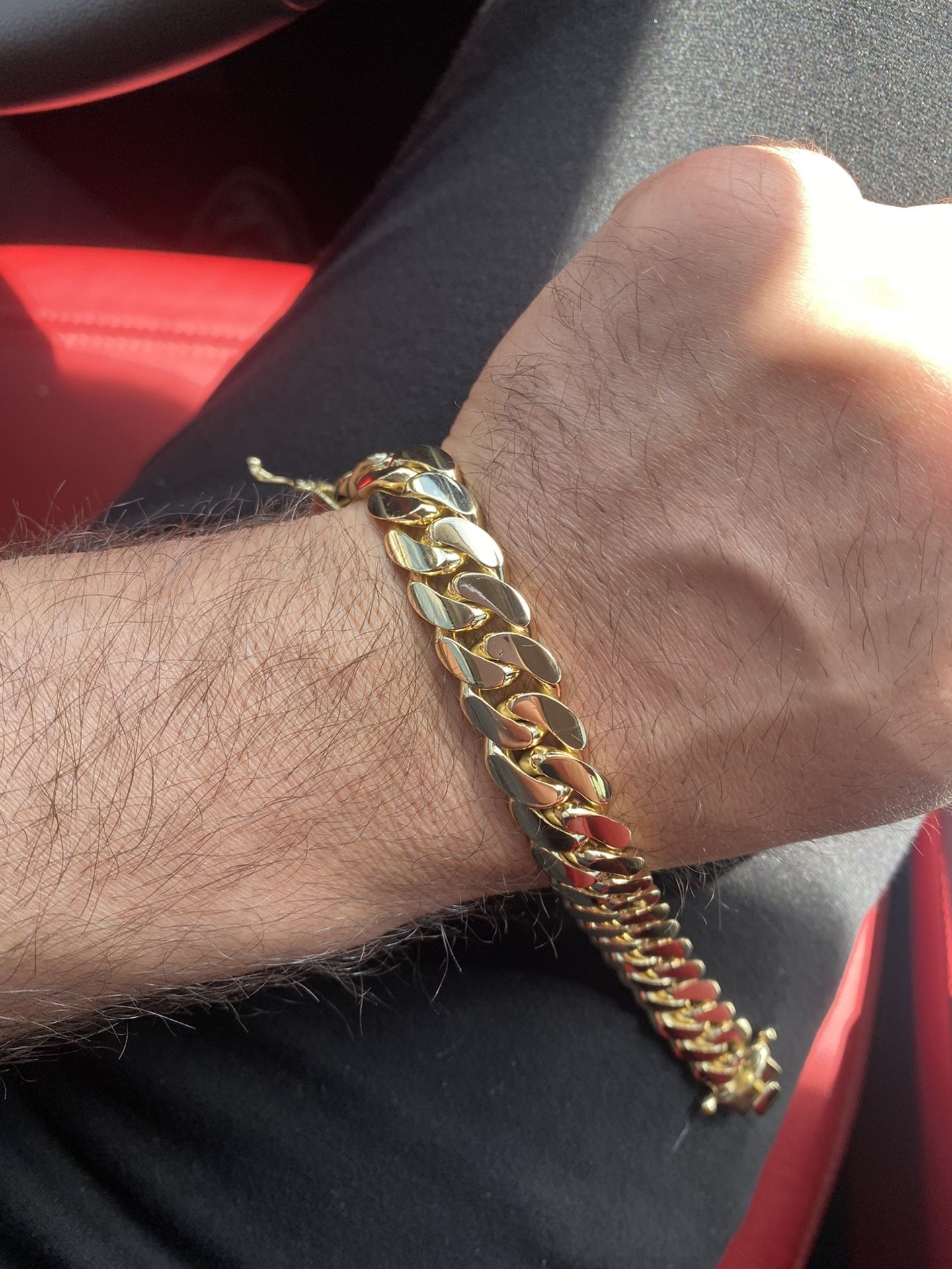 14kt Gold Over Pure 999 Silver Miami Links