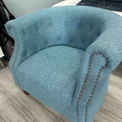 Aqua Blue Chair For Sale Great Condition!