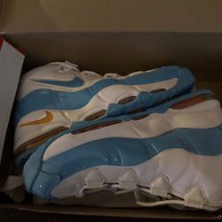 Nike Air Max Uptempo 95 Blue Fury White/Canyon Gold