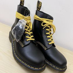 Brand New Dr Martens 1460 Black Pascal Atlas Leather Race Up 8 Eye Boots Mens US 9 Redwing Wolverine Timberland Supreme