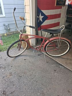 Antique schwinn bicycle ready to ride