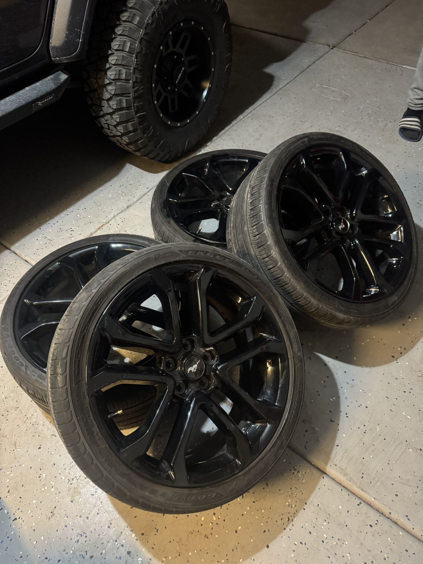 Ford Mustang OEM Black Stock Wheels