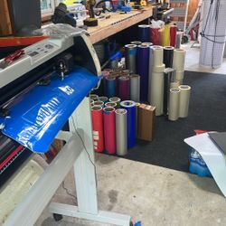 Us Cutter Plotter and A Ton Of Vinyl. 
