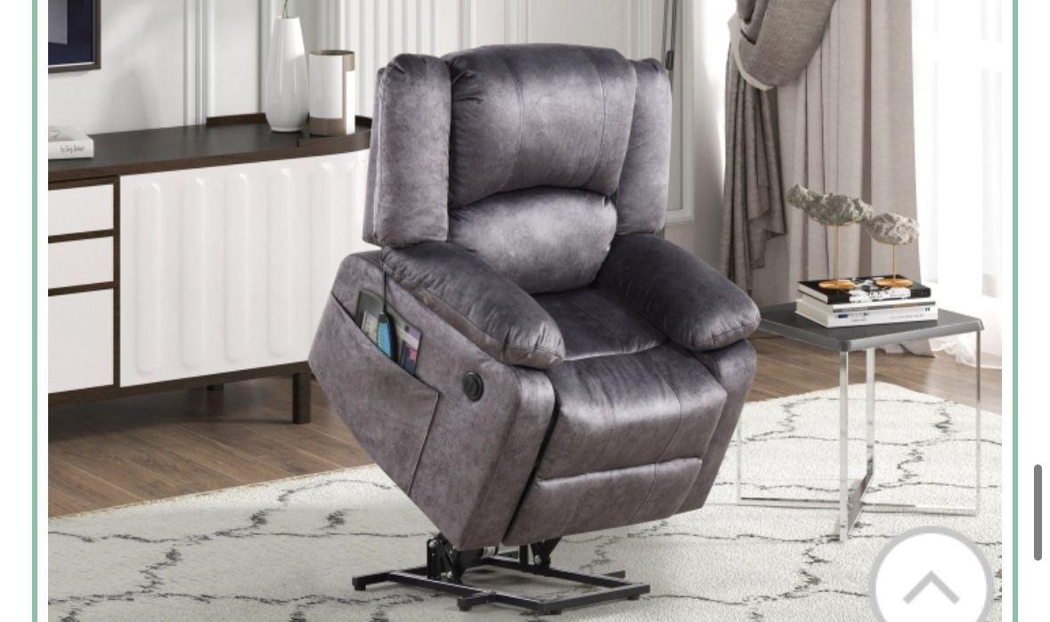 PWER MOTION LIFT CHAIR/RECLINER WITH HEAT AND MASSAGE FEATURE