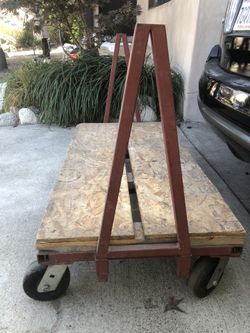 Motor or warehouse Flat bed dolly 4 ft by 25 inch heat duty