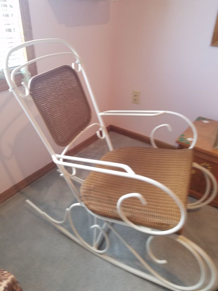 Metal rocking chair