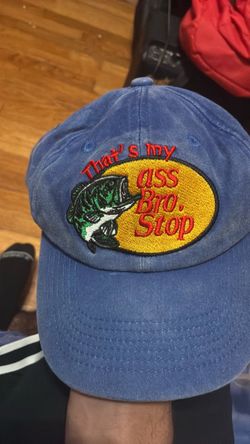 Funny spin on bass bro shop hat