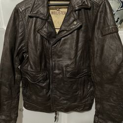 Hollister  leather Jacket Like New