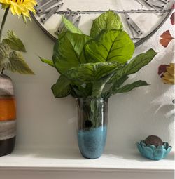 Contemporary Vase and Artificial Pkant