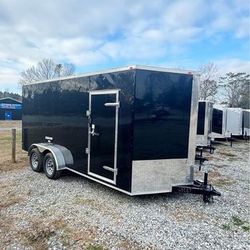 New 7x16 Enclosed Cargo Trailers 7ft Tall