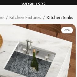 21 x 19 Inch RV Sink Undermount Bar Sink Workstation 16 Gauge Stainless Steel Single Bowl Handmade Sinks Ledge Small Basin With Faucet 21″x19″x9″