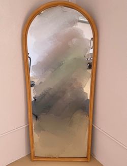 Full Length Wooden Arch Mirror