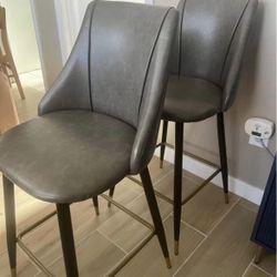 Leather Bar Stools 