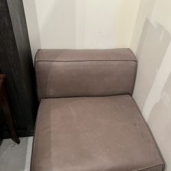Article Furniture Armless Small Sofa And Ottoman 