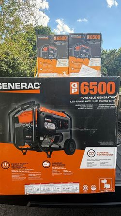 New Generac GP6500 Portable Generator