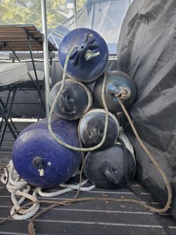 Pile of mismatched old fenders (only 5. One had a hole)