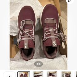 On Cloudnova 2 Maroon Peony Women's Sneakers Lace Up Athletic Shoes