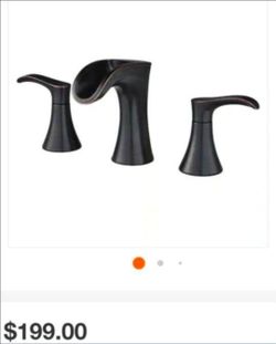 New Pfister  Brea 8 in. Widespread 2-Handle Waterfall Bathroom Faucet in Tuscan Bronze. Retails $220 With Taxes!I have other styles available