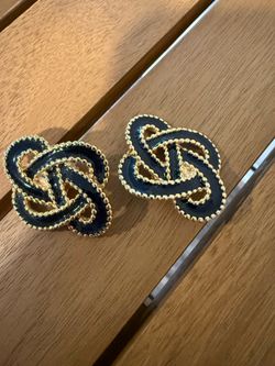 Vintage French bluette shoe clips