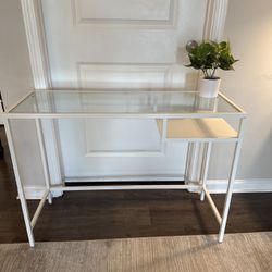 Glass console table 