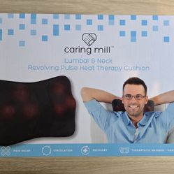 Caring Mill Lumbar & Neck Revolving Pulse Heat Therapy Cushion