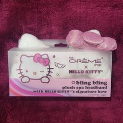 Hello Kitty The Creme Shop Spa Headband Glitter Sparkly Pink Bow