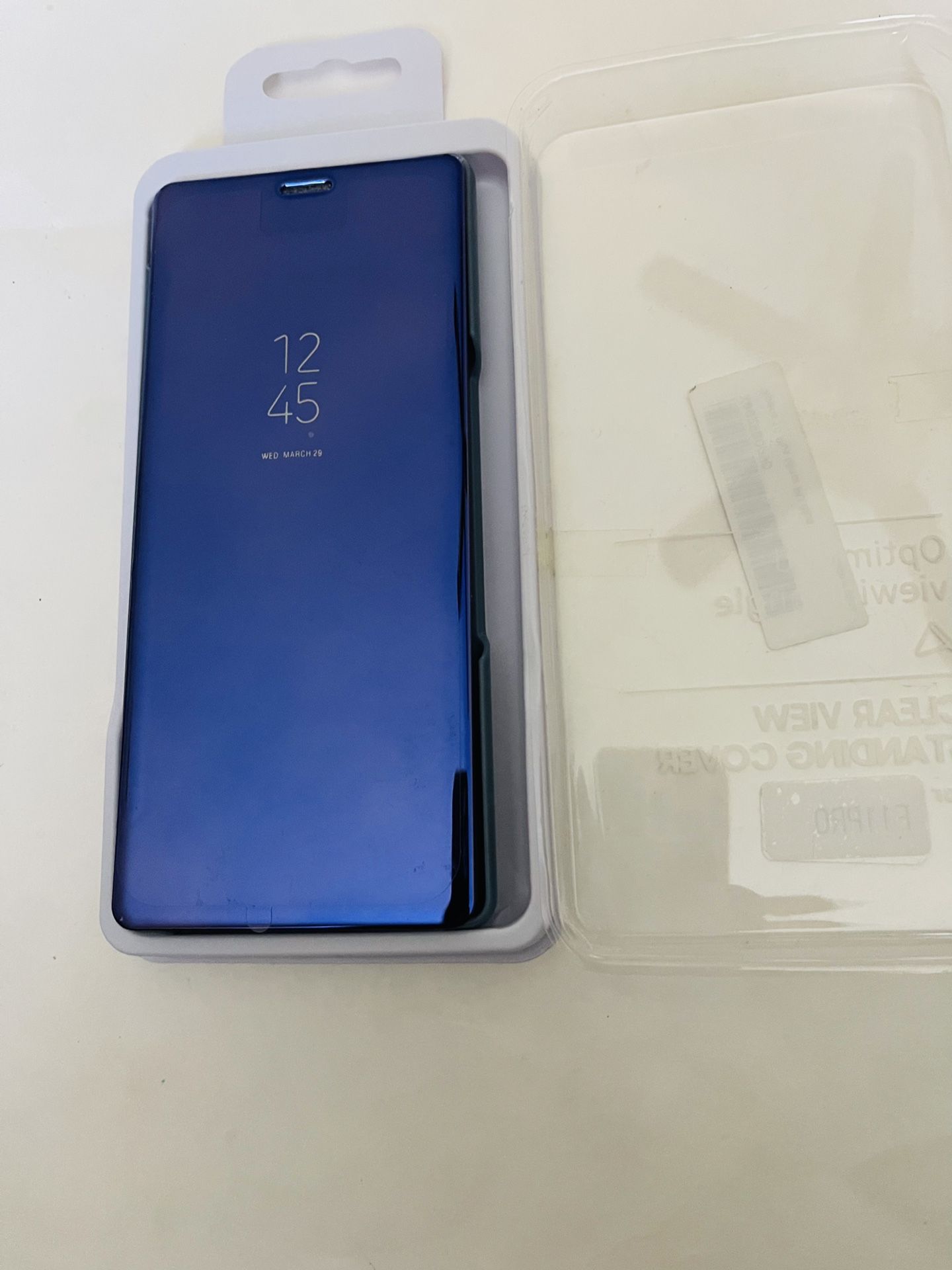 For Sony Xperia 10 Plus Luxury Smart Mirror Leather Flip Stand Case Cover Blue.
