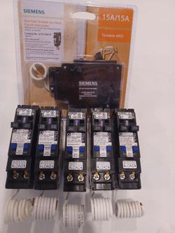 Siemens tandem AFCI twin with pigtail Q2020AFC & Q1515AFC brand new