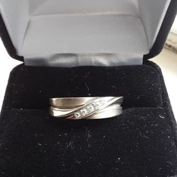 White Gold Mens Wedding Ring