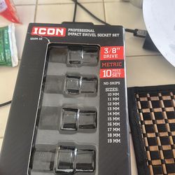 Icon swivel sockets 3/8