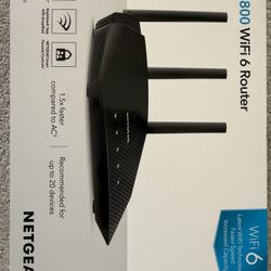 Open Box Netgear AX1800 WiFi 6 Router Rax10 Model